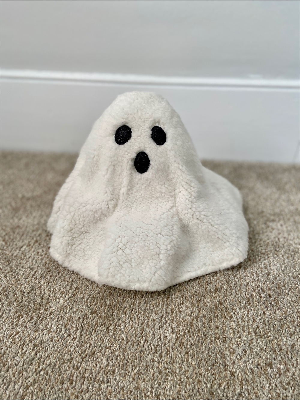Sherpa Ghost Halloween Plush Decor Michaels EUC - Picture 2 of 12